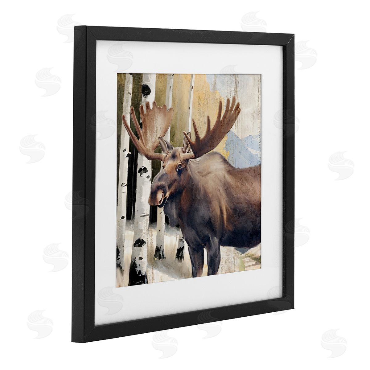 Kim Allen Mountain Walk Moose Portrait Canvas Wall Art Print