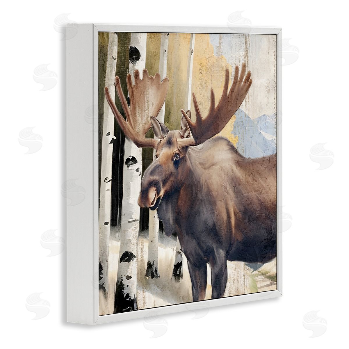Kim Allen Mountain Walk Moose Portrait Canvas Wall Art Print