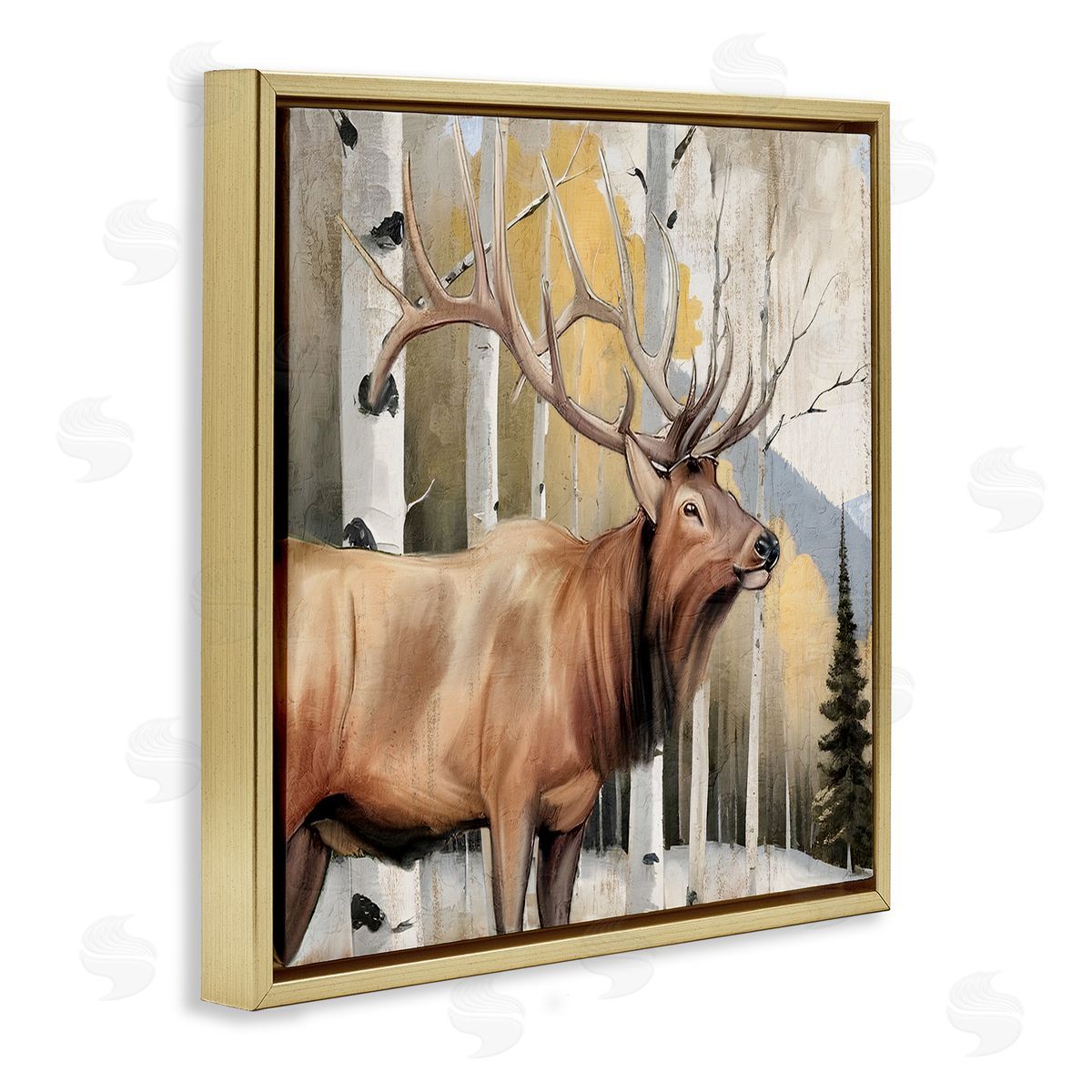 Kim Allen Mountain Walk Elk Forest Canvas Wall Art Print