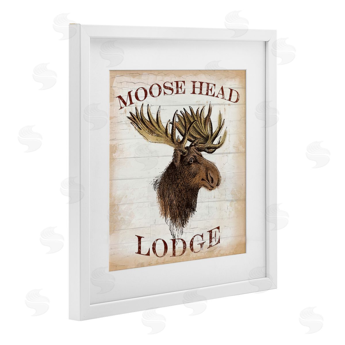 Lula Bijoux & co. Moose Head Lodge Canvas Wall Art Print