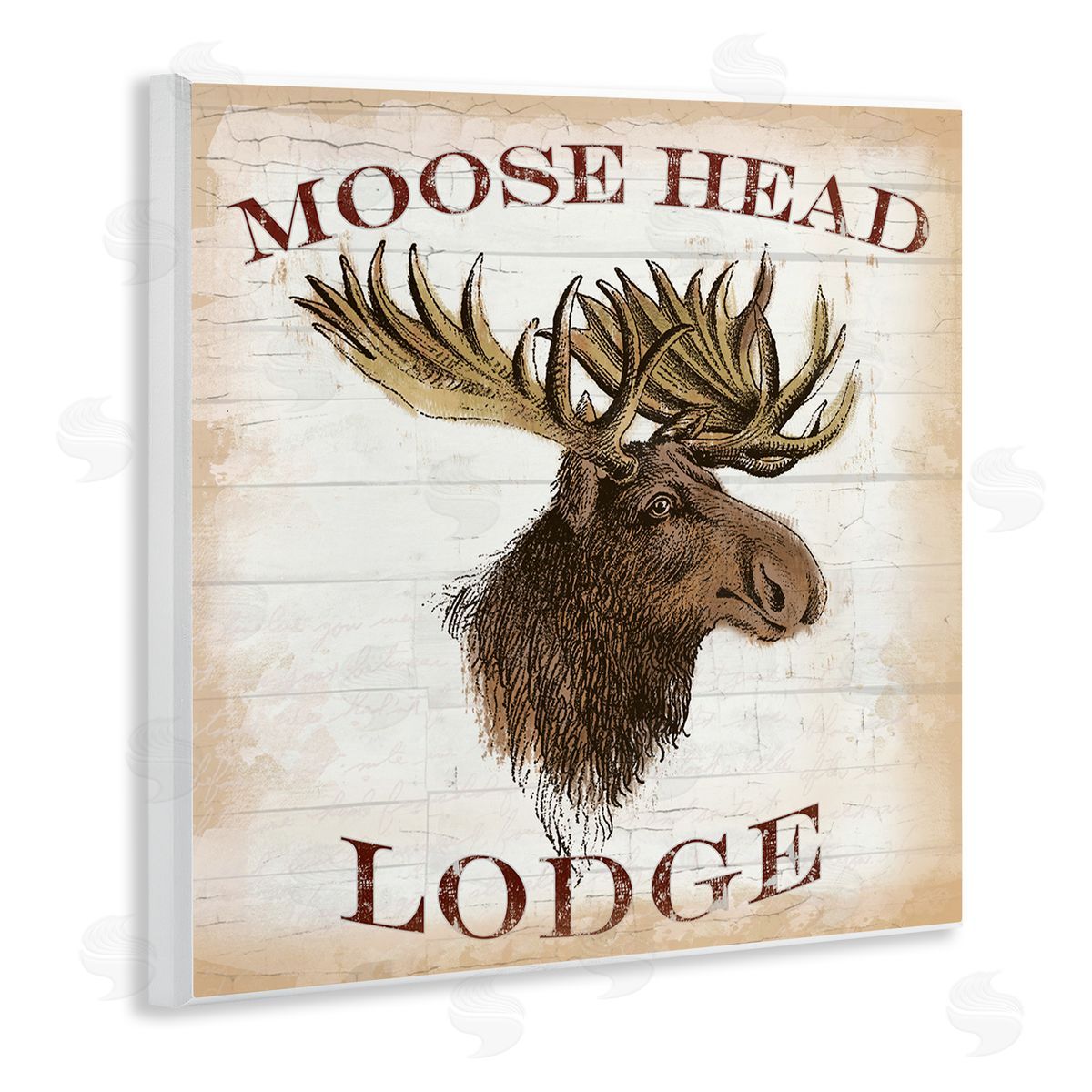 Lula Bijoux & co. Moose Head Lodge Canvas Wall Art Print