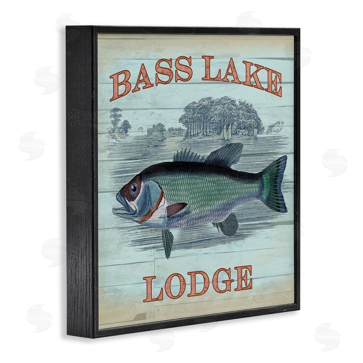 Lula Bijoux & co. Bass Lake Lodge Canvas Wall Art Print