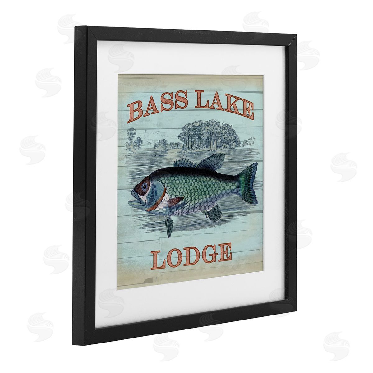 Lula Bijoux & co. Bass Lake Lodge Canvas Wall Art Print