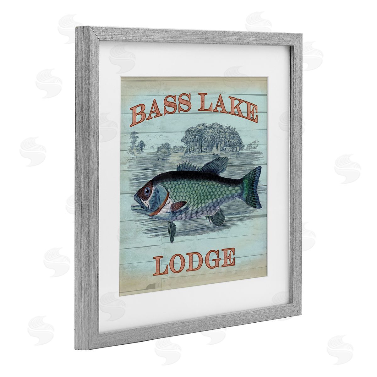 Lula Bijoux & co. Bass Lake Lodge Canvas Wall Art Print