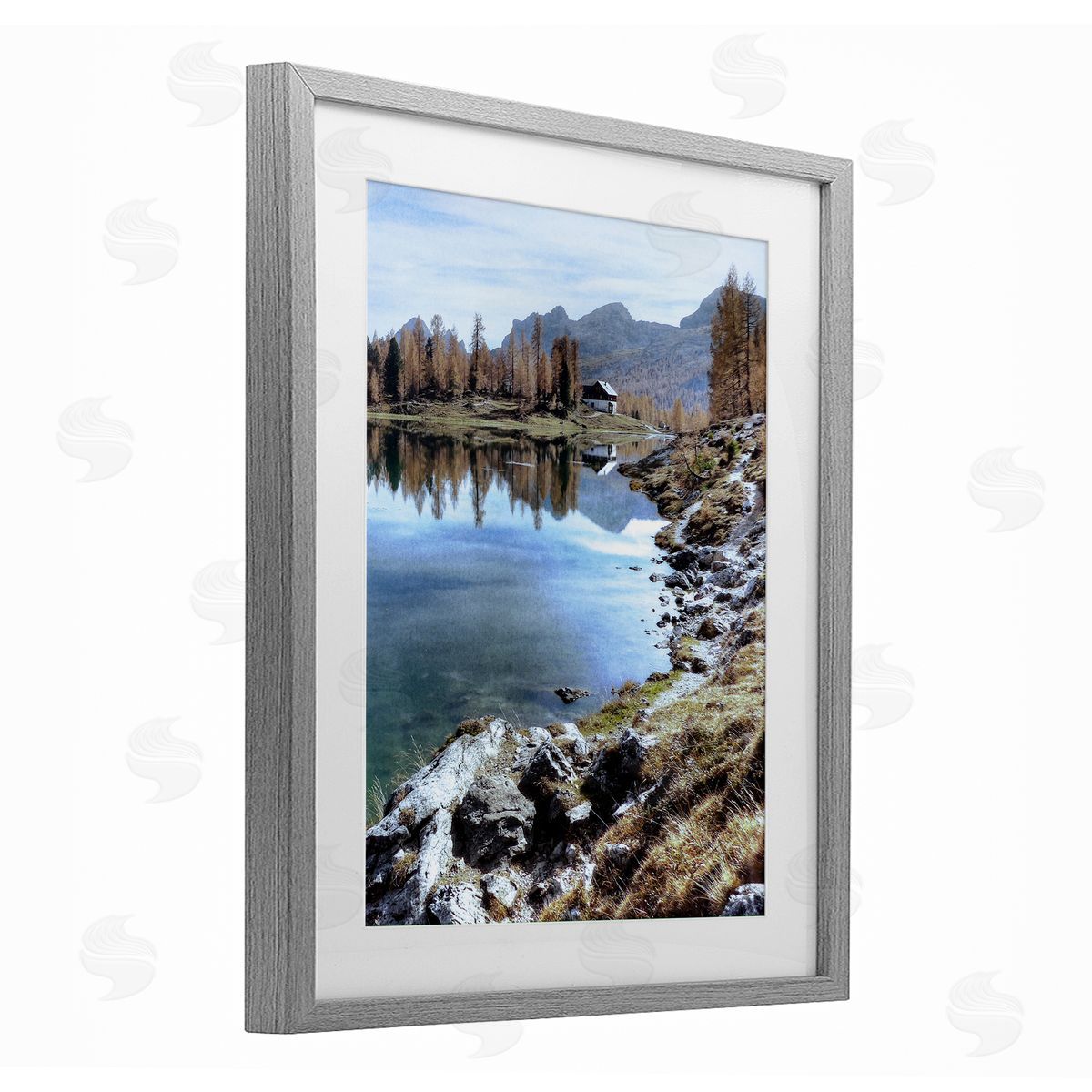 Marcus Prime Lake Cabin Forest Landscape Canvas Wall Art Print