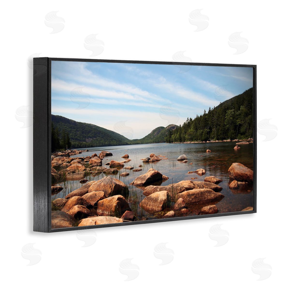 Lisa Colberg Cold River Lake Landscape Canvas Wall Art Print