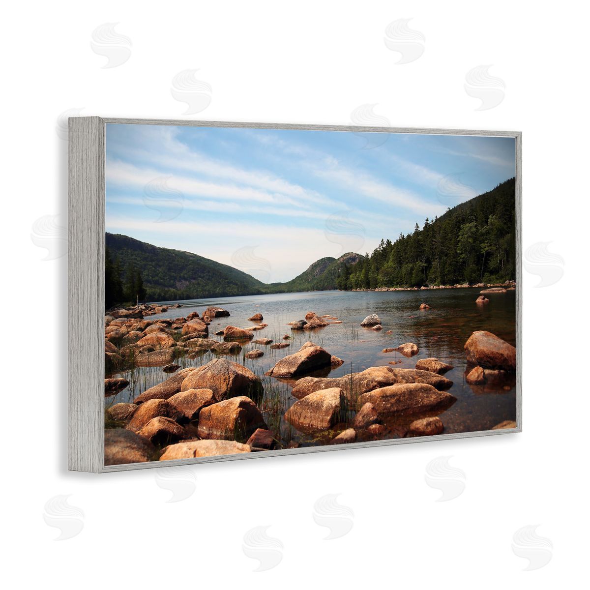 Lisa Colberg Cold River Lake Landscape Canvas Wall Art Print