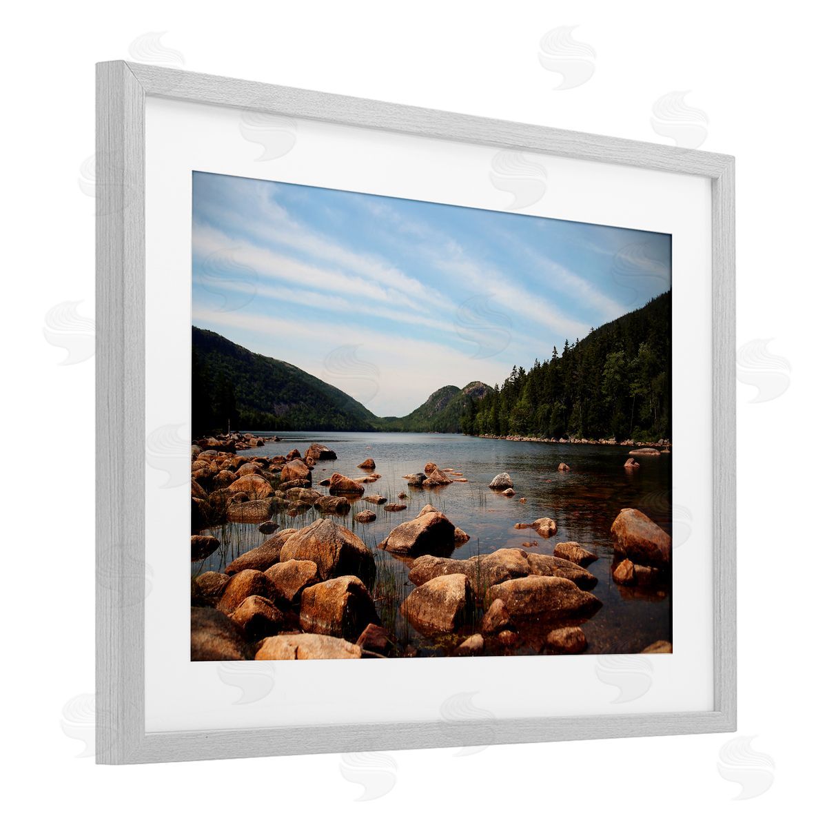 Lisa Colberg Cold River Lake Landscape Canvas Wall Art Print