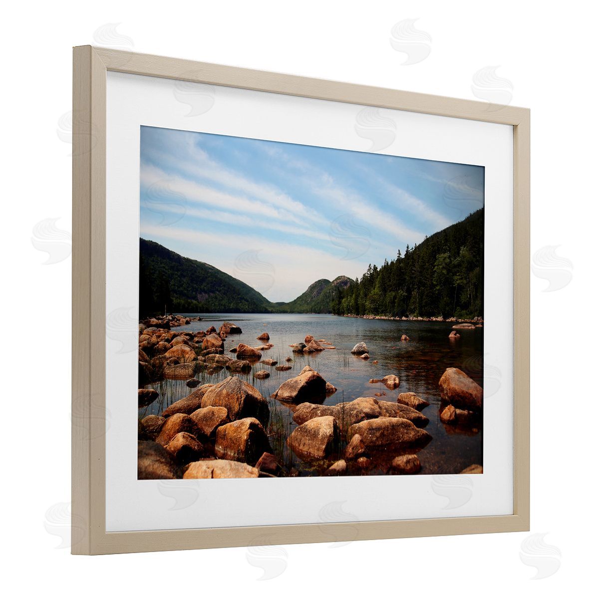 Lisa Colberg Cold River Lake Landscape Canvas Wall Art Print