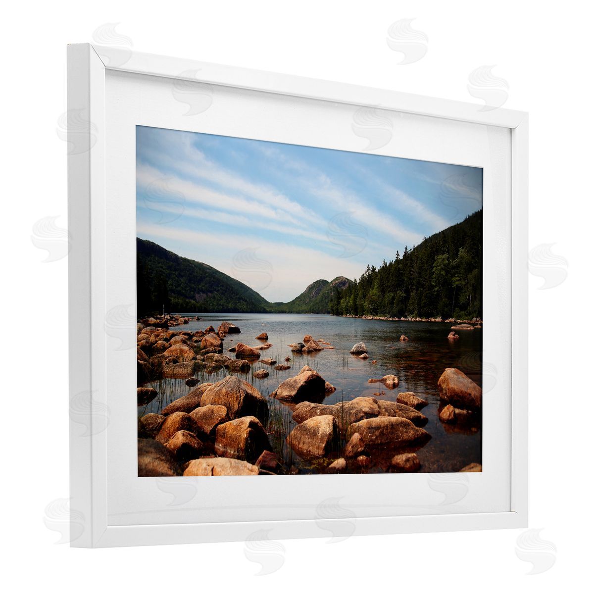 Lisa Colberg Cold River Lake Landscape Canvas Wall Art Print