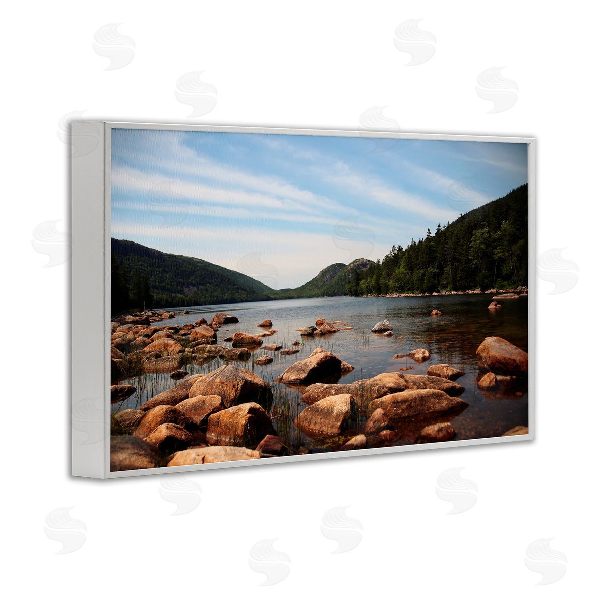 Lisa Colberg Cold River Lake Landscape Canvas Wall Art Print