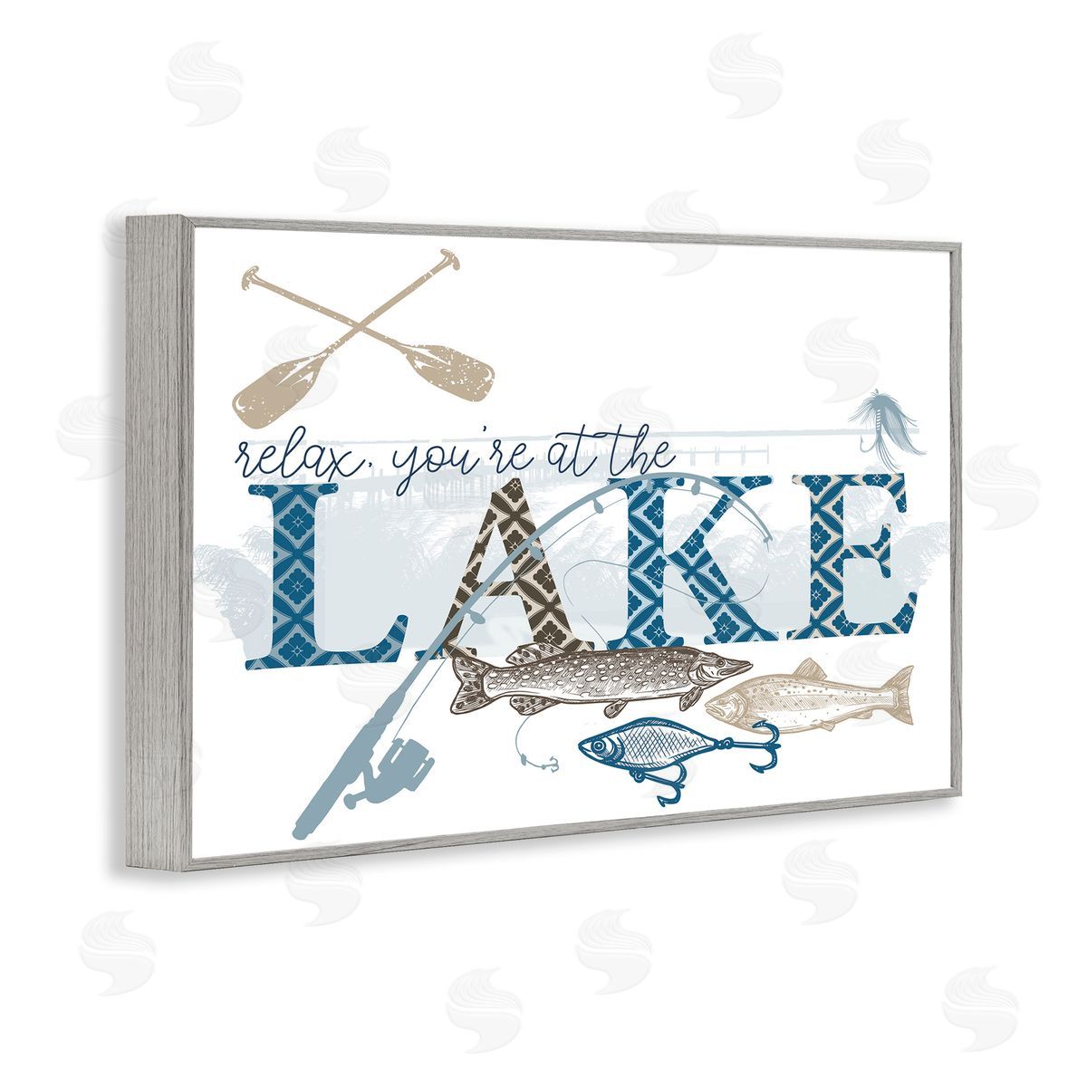 Kim Allen Always Better Lake Fishing Canvas Wall Art Print