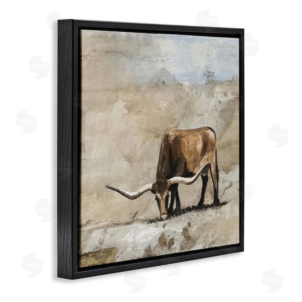 Errico & Slyp Logan Longhorn Cattle Canvas Wall Art Print
