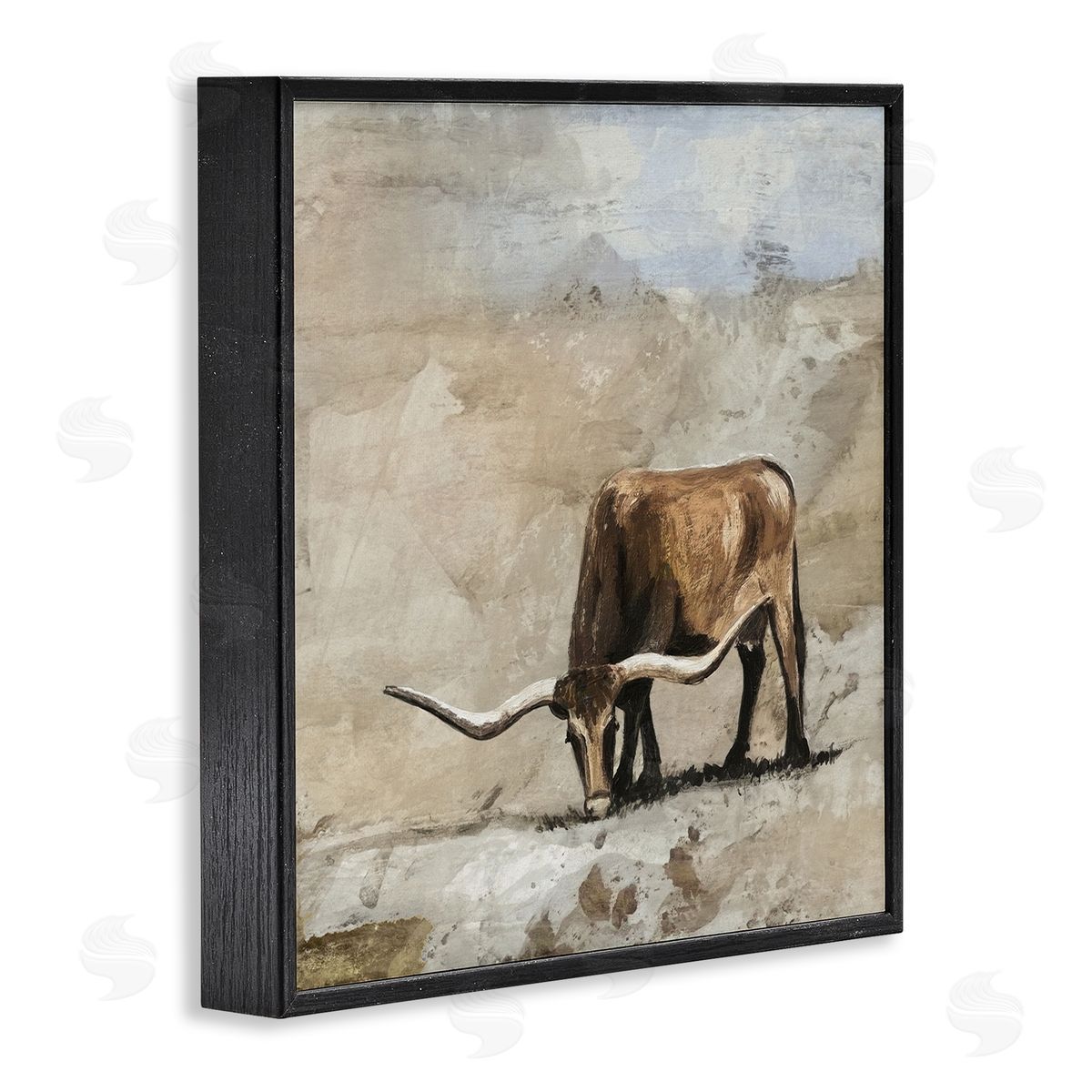 Errico & Slyp Logan Longhorn Cattle Canvas Wall Art Print