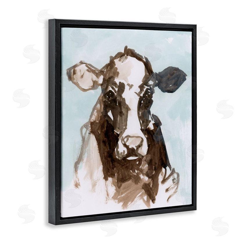 casa cartissi | Abstract Cow on Blue