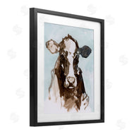 casa cartissi | Abstract Cow on Blue