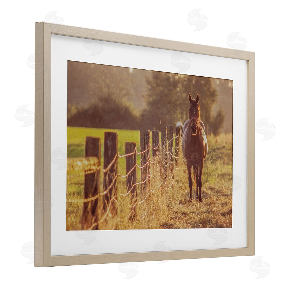 Norm Stelfox Horse's Farm at Dawn Canvas Wall Art Print