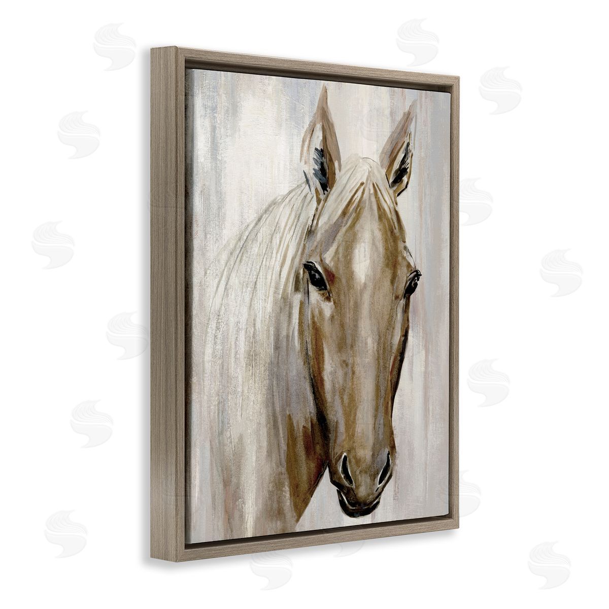 Hannah Dawson Golden Horse Portrait Canvas Wall Art Print