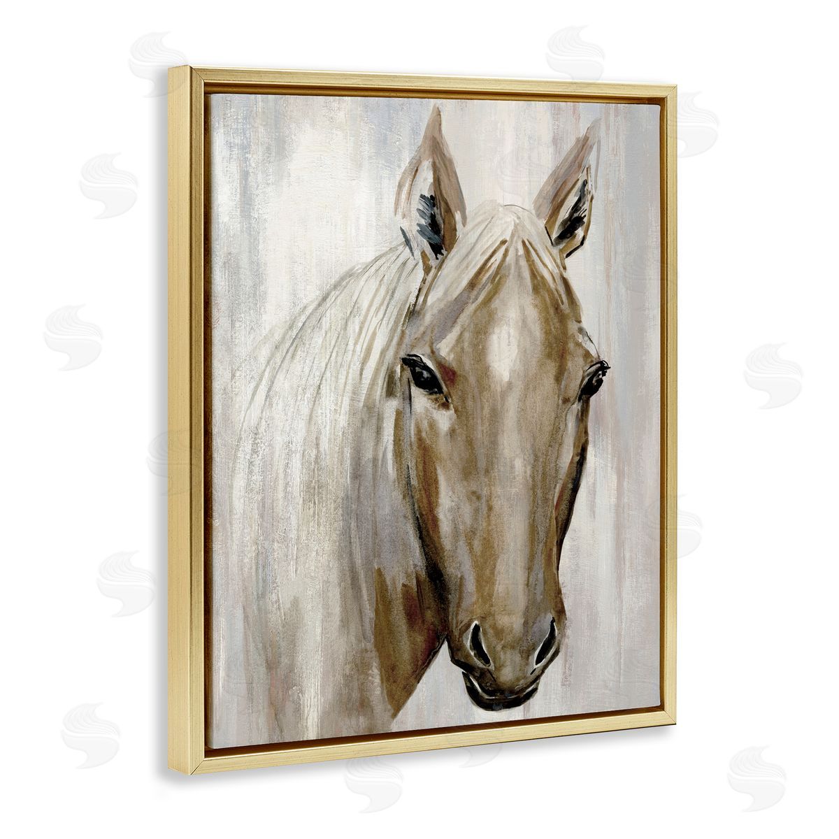 Hannah Dawson Golden Horse Portrait Canvas Wall Art Print