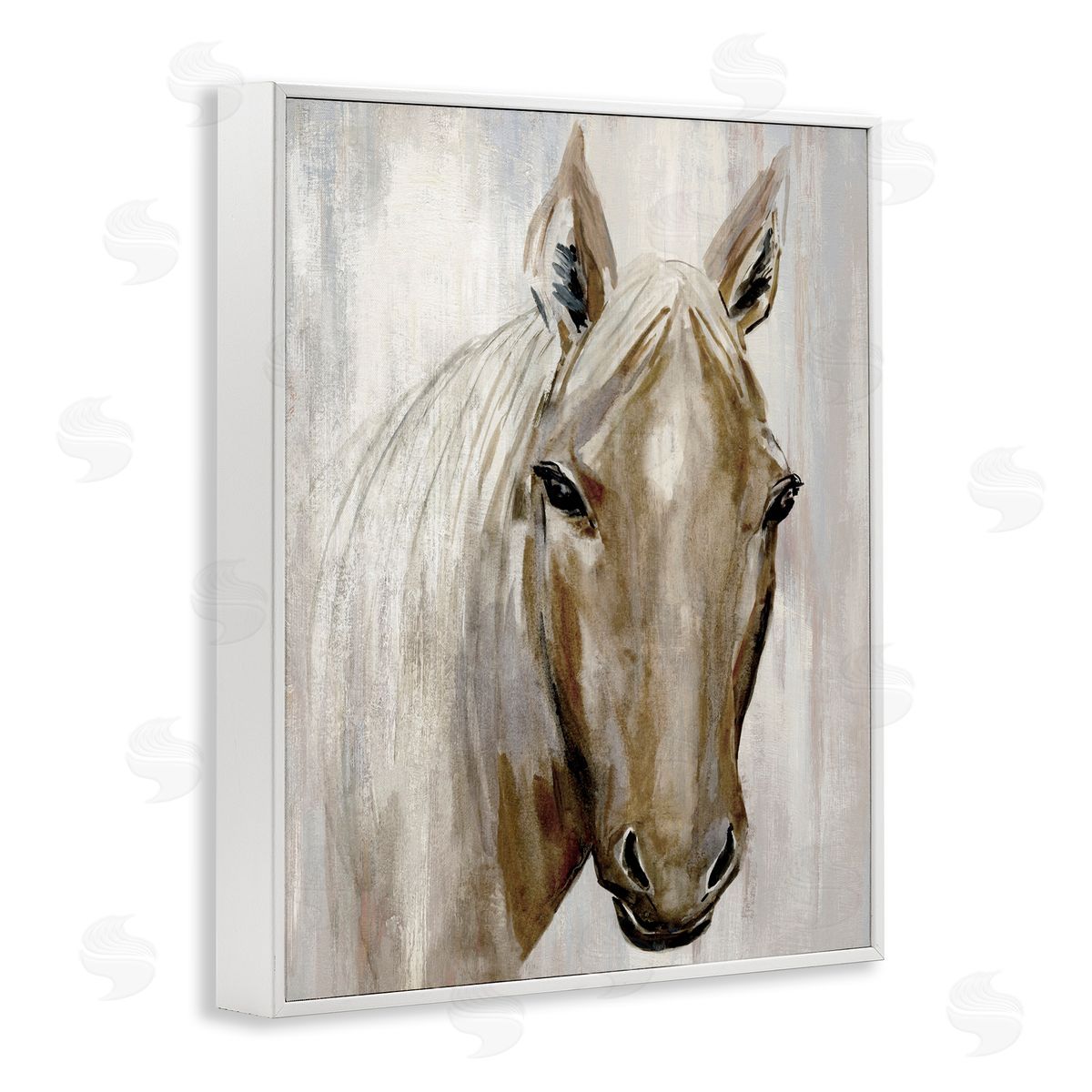 Hannah Dawson Golden Horse Portrait Canvas Wall Art Print