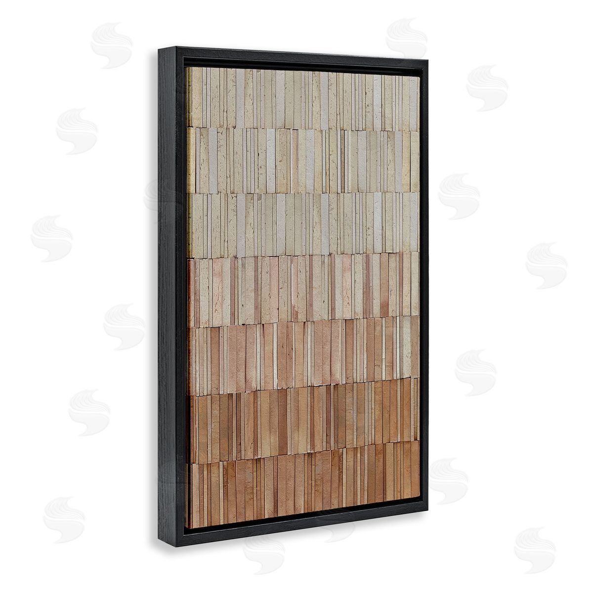 Flora Kouta Terracotta Wall Pattern Canvas Wall Art Print