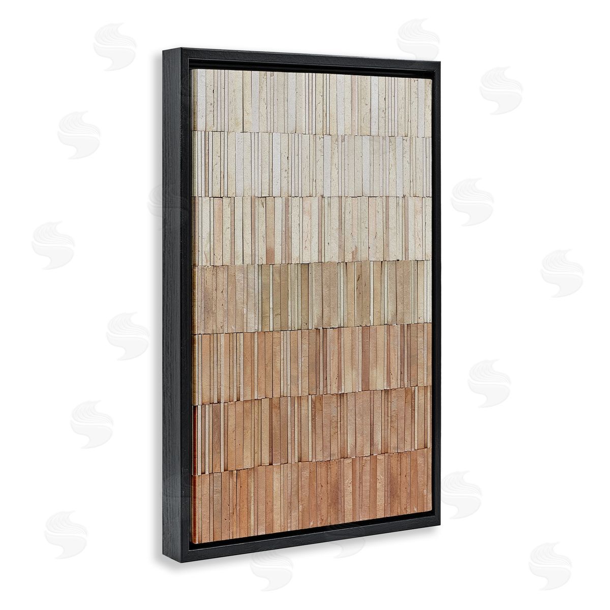 Flora Kouta Tiled Earthy Wall Pattern Canvas Wall Art Print