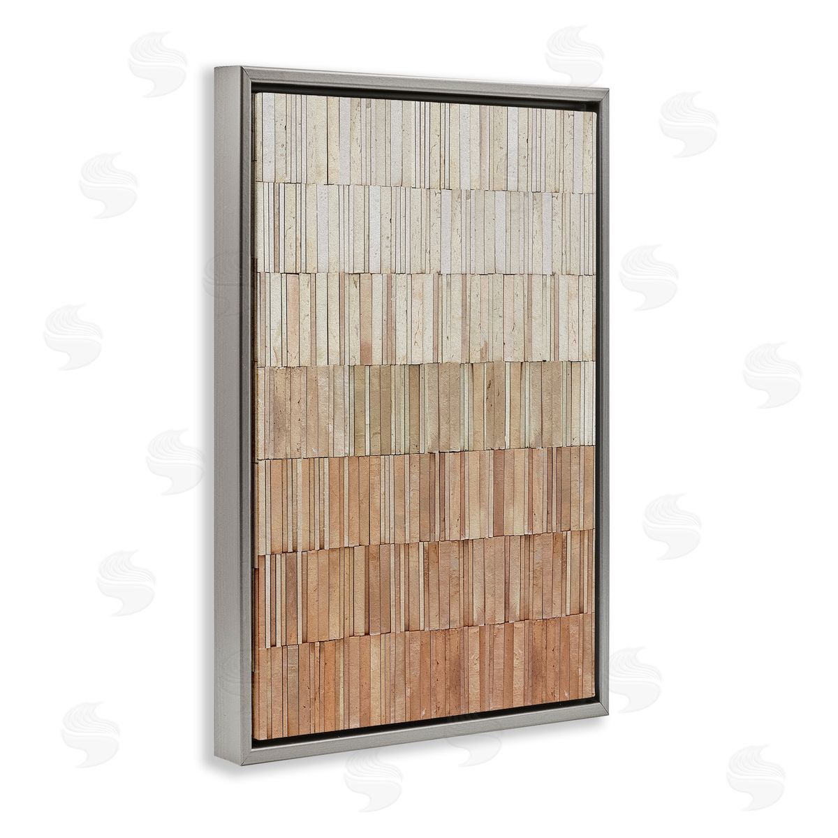 Flora Kouta Tiled Earthy Wall Pattern Canvas Wall Art Print