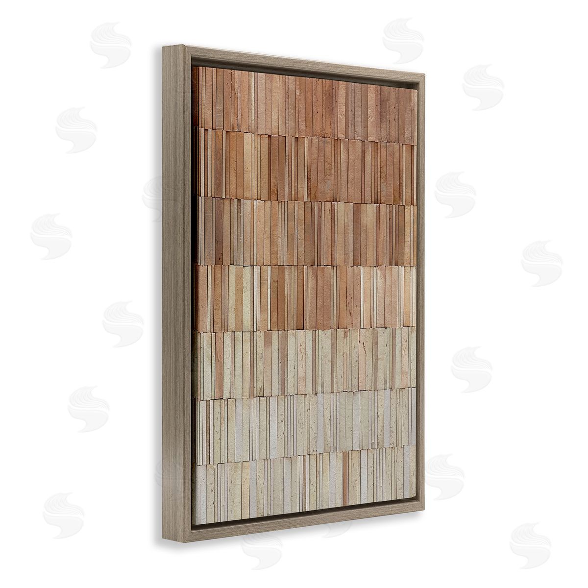 Flora Kouta Tiled Terracotta Wall Canvas Wall Art Print