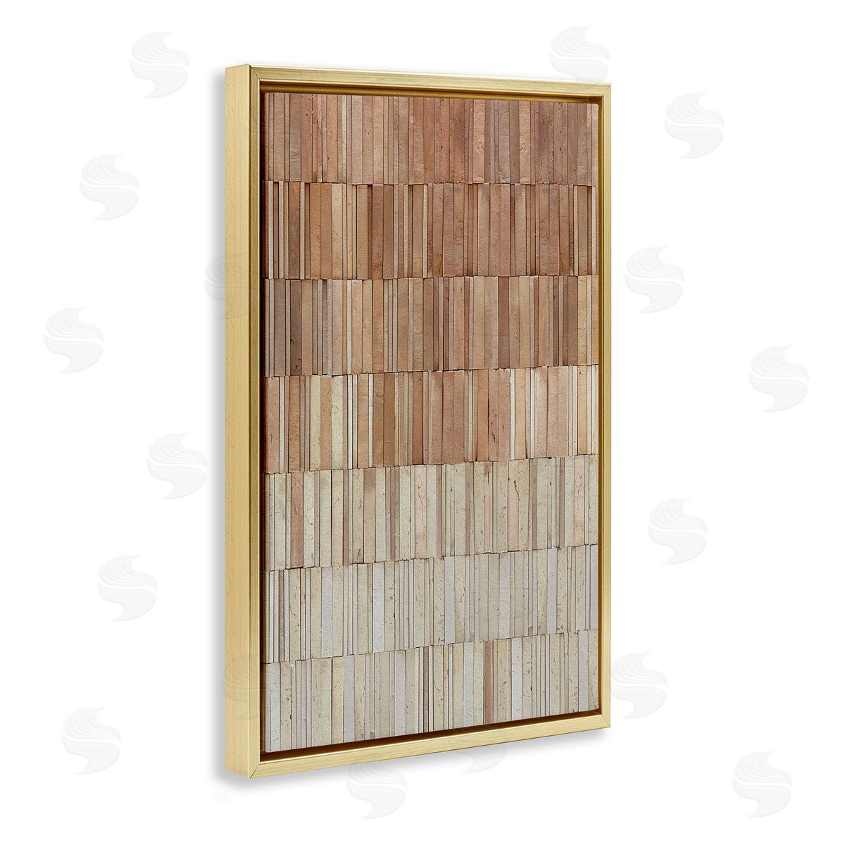 Flora Kouta Tiled Terracotta Wall Canvas Wall Art Print