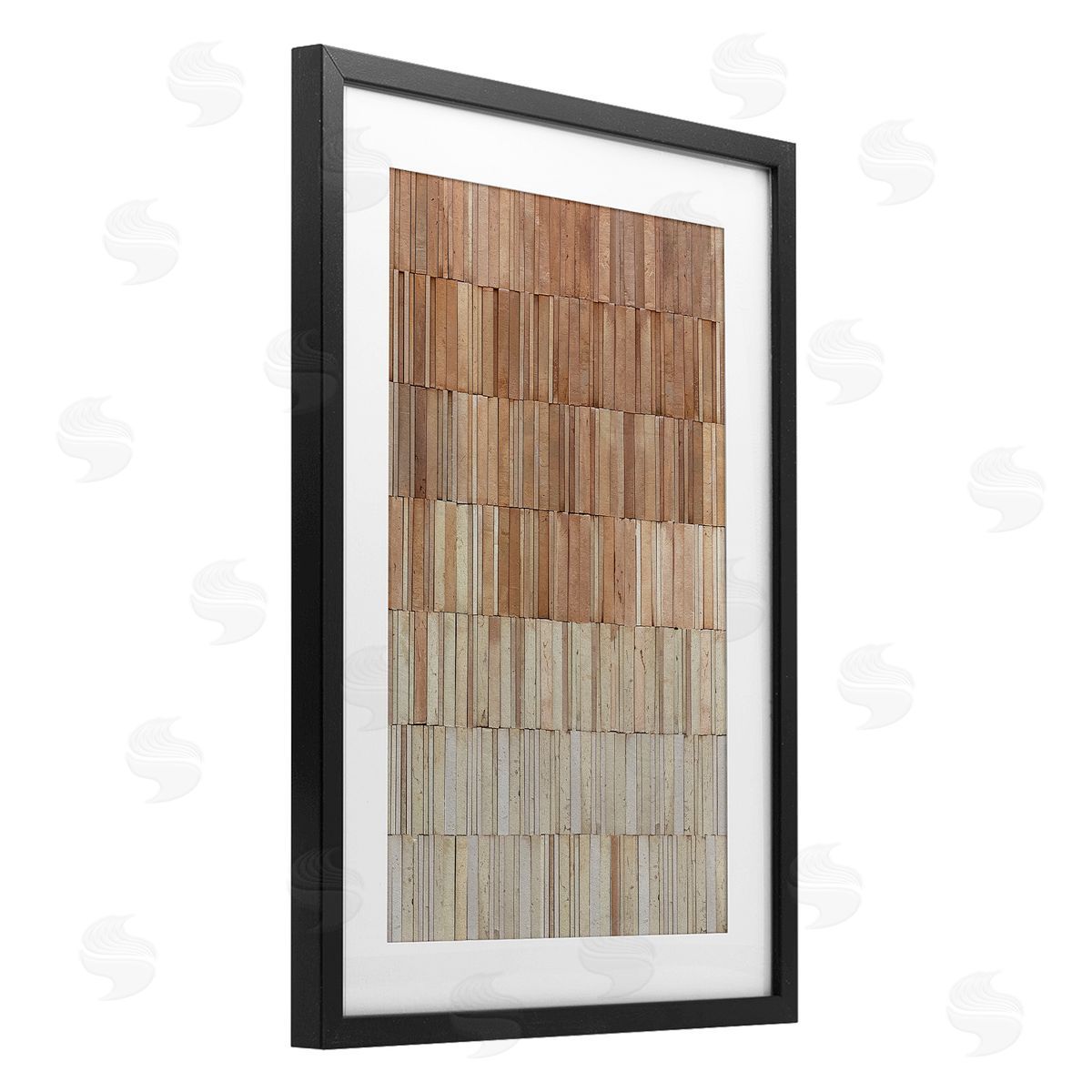Flora Kouta Tiled Terracotta Wall Canvas Wall Art Print