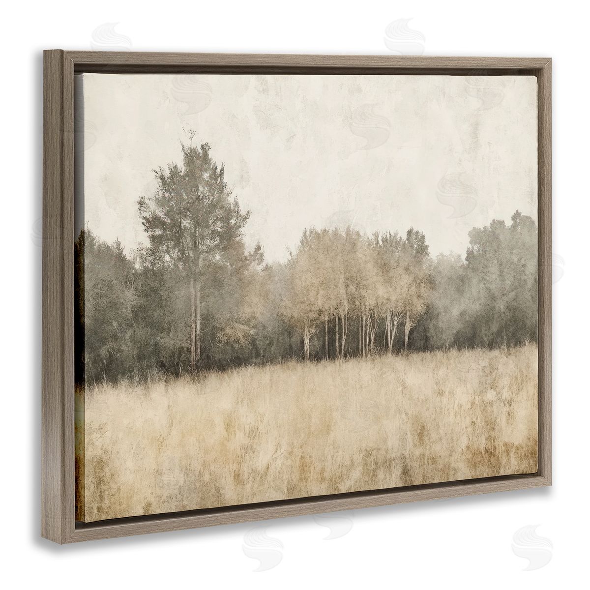 Mona Grace Woodland Watercolors in Neutrals Canvas Wall Art Print