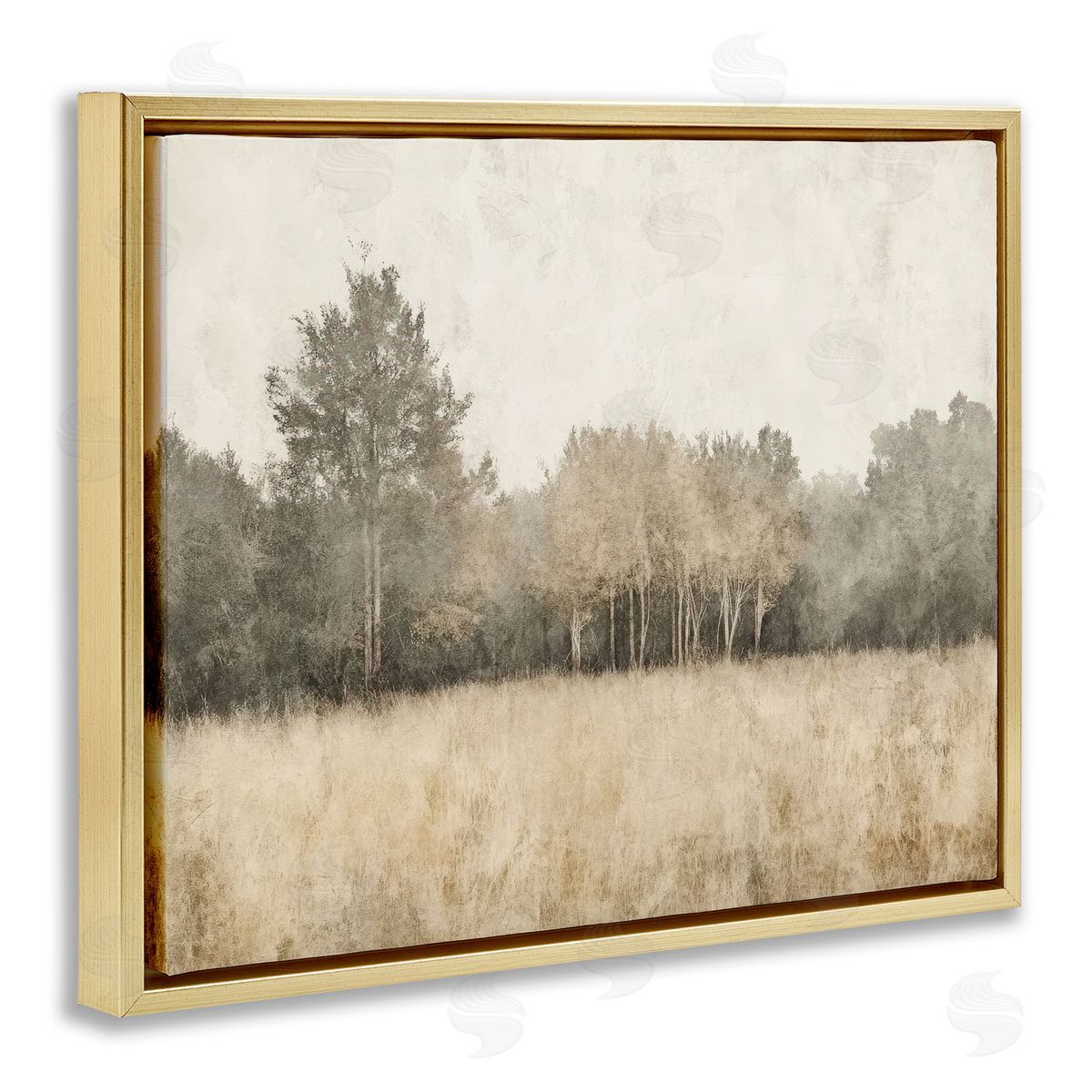 Mona Grace Woodland Watercolors in Neutrals Canvas Wall Art Print