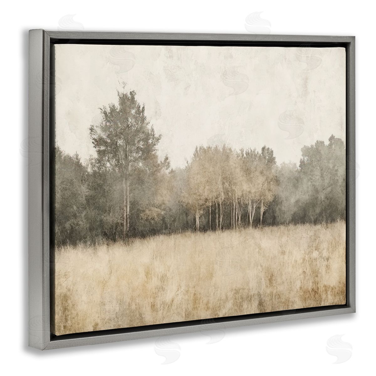 Mona Grace Woodland Watercolors in Neutrals Canvas Wall Art Print