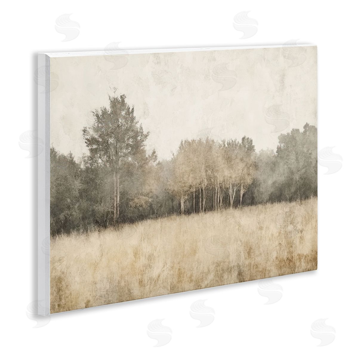 Mona Grace Woodland Watercolors in Neutrals Canvas Wall Art Print
