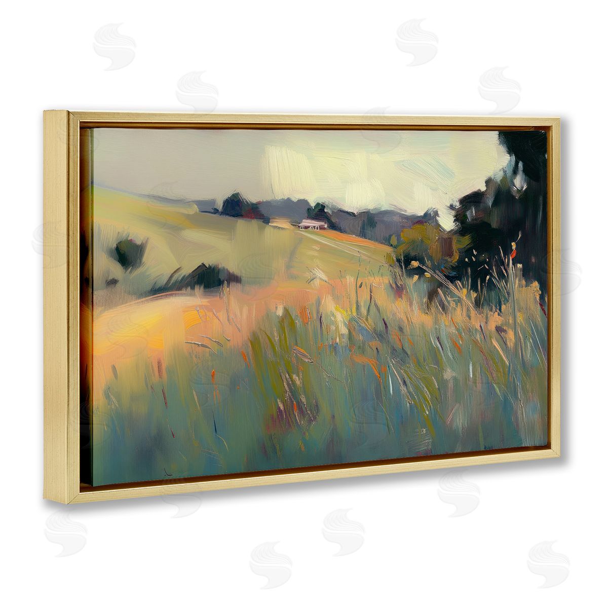 Elara Yasna Modern Tranquil Plains Canvas Wall Art Print