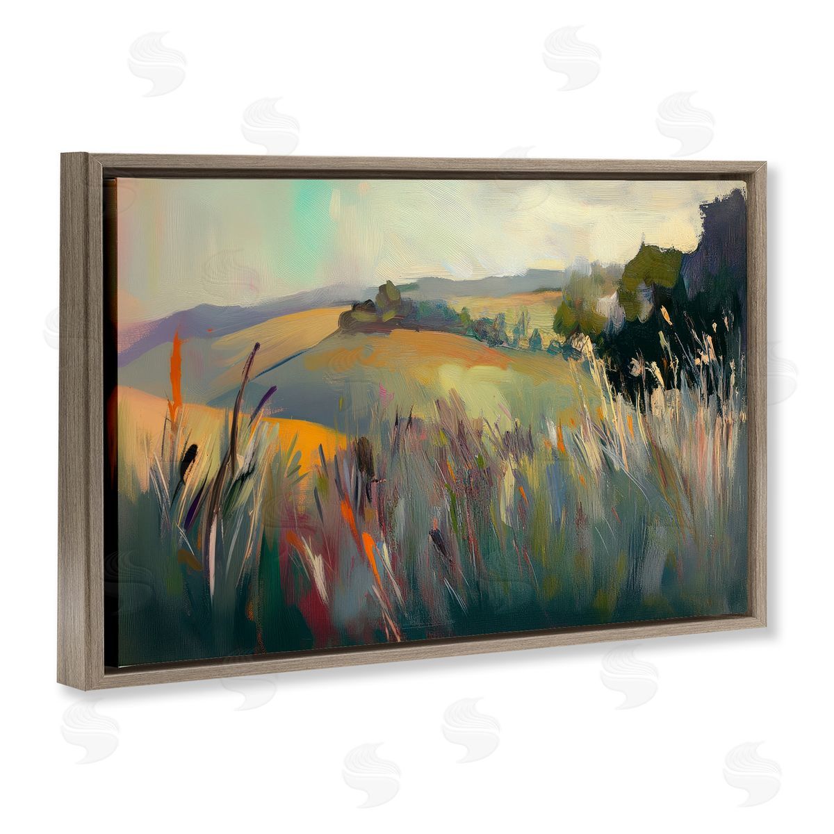 Elara Yasna Tranquil Plains Landscape Canvas Wall Art Print