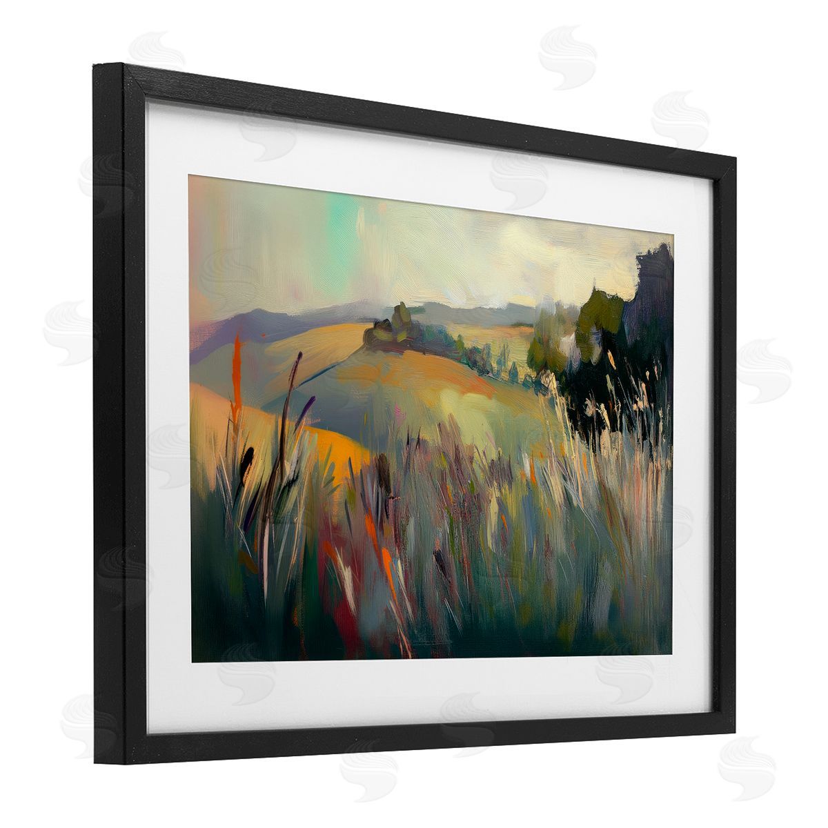 Elara Yasna Tranquil Plains Landscape Canvas Wall Art Print