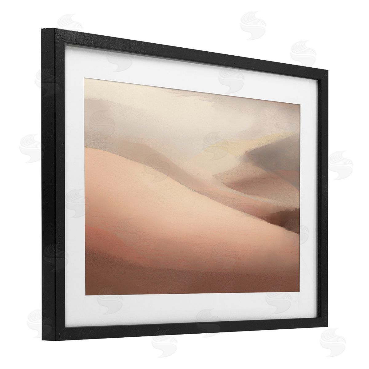 Norm Stelfox Pink Dunes Abstraction Canvas Wall Art Print
