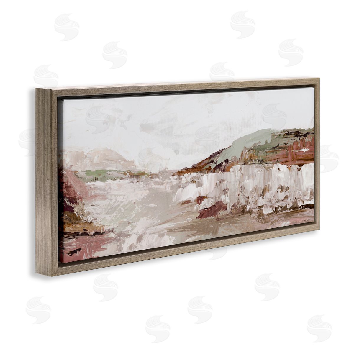 Luna Mavis Rustic Pastel Tides Canvas Wall Art Print