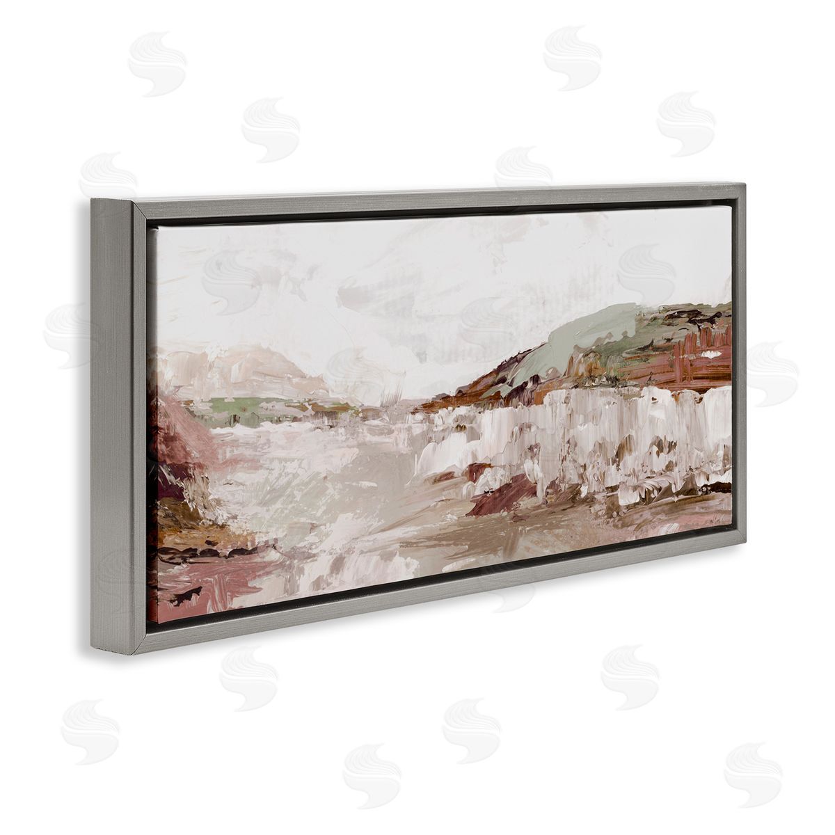 Luna Mavis Rustic Pastel Tides Canvas Wall Art Print