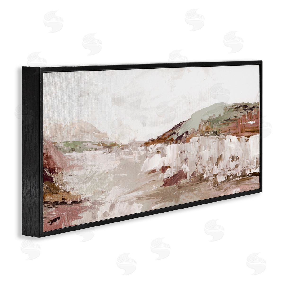 Luna Mavis Rustic Pastel Tides Canvas Wall Art Print
