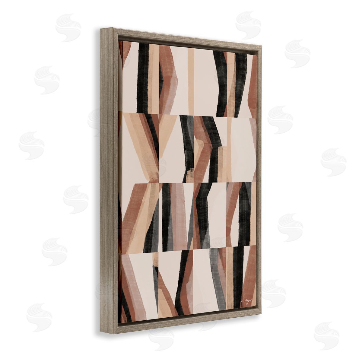 1x Neutral Abstract Kit Canvas Wall Art Print