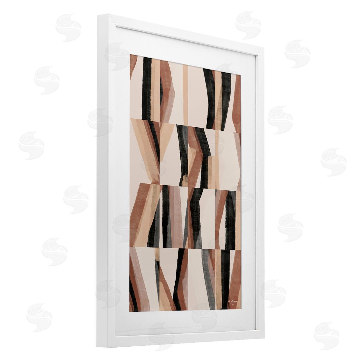 1x Neutral Abstract Kit Canvas Wall Art Print