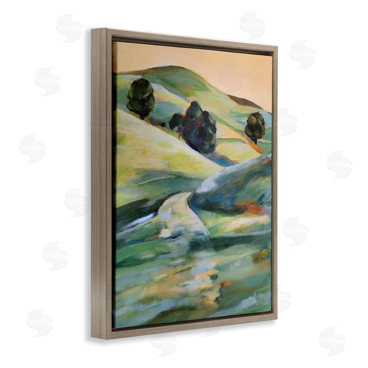 1x Morning Light Hillside Canvas Wall Art Print