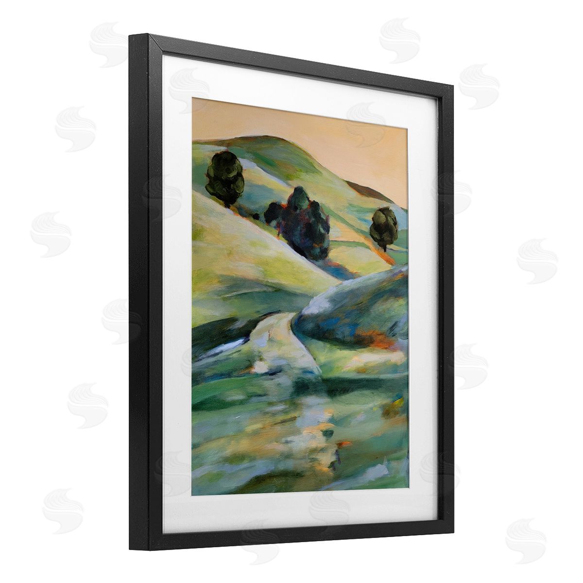 1x Morning Light Hillside Canvas Wall Art Print
