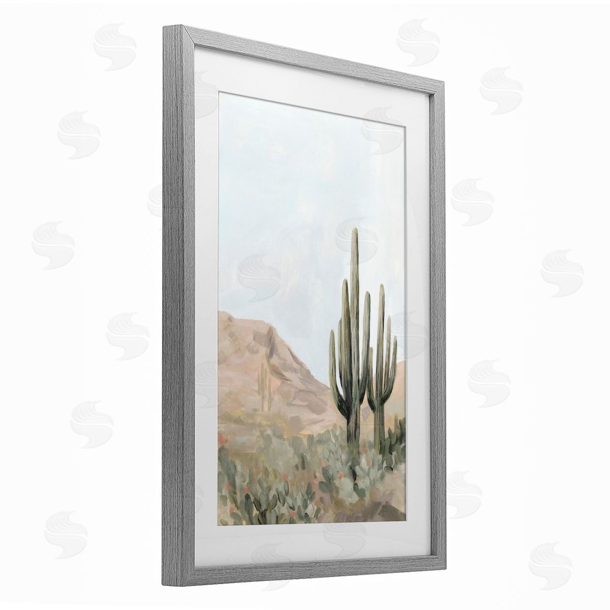 Hannah Dawson Desert Tranquility Cacti Canvas Wall Art Print
