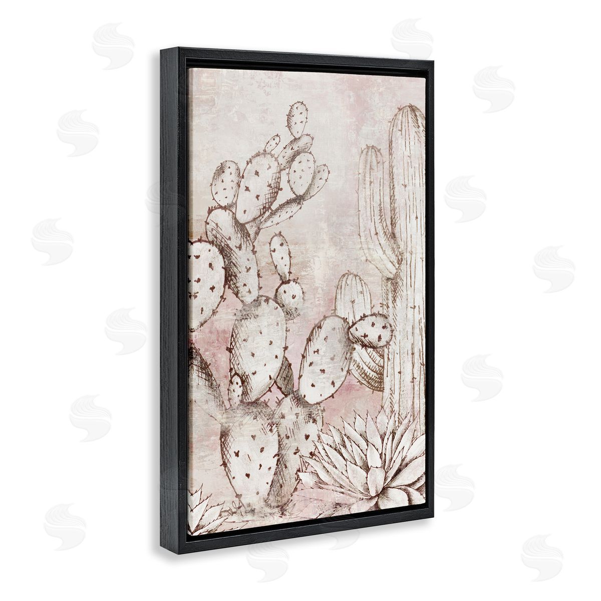 Luna Mavis Oasis Guardian Cacti Canvas Wall Art Print