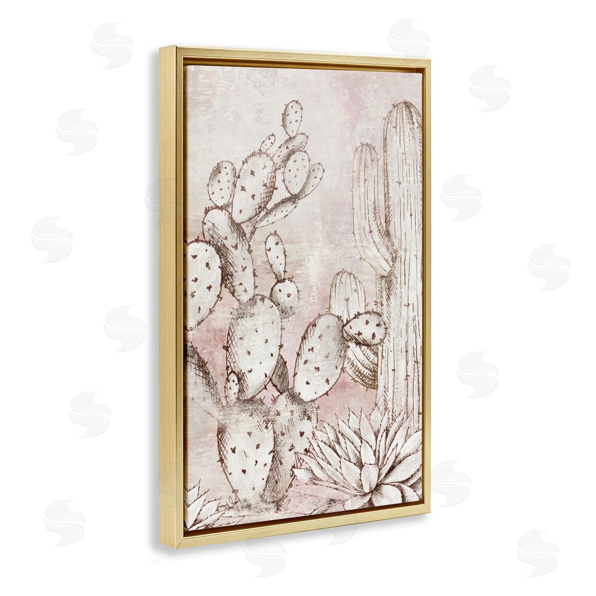 Luna Mavis Oasis Guardian Cacti Canvas Wall Art Print