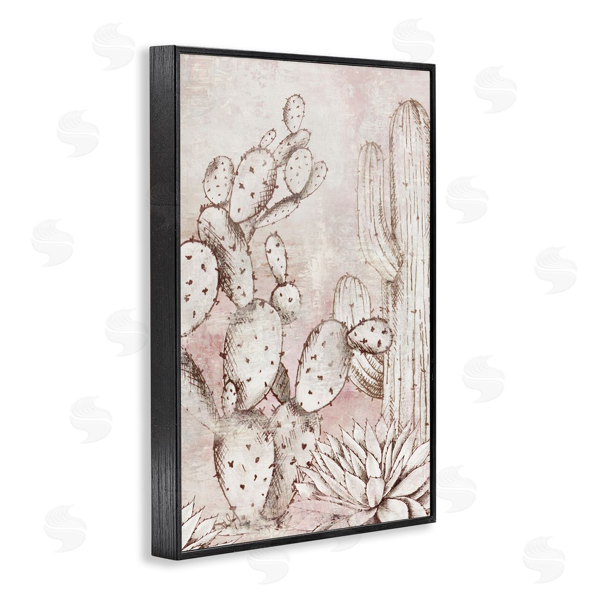 Luna Mavis Oasis Guardian Cacti Canvas Wall Art Print