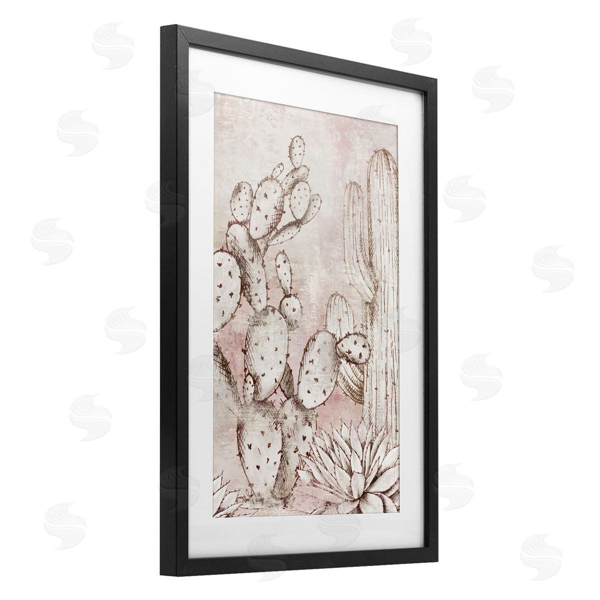 Luna Mavis Oasis Guardian Cacti Canvas Wall Art Print